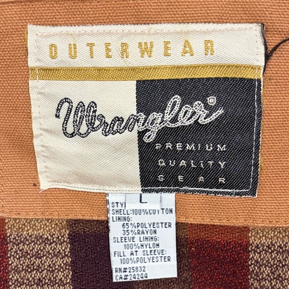 Rare Wrangler Brown Jacket with Tan Accents - Picture 10 of 11
